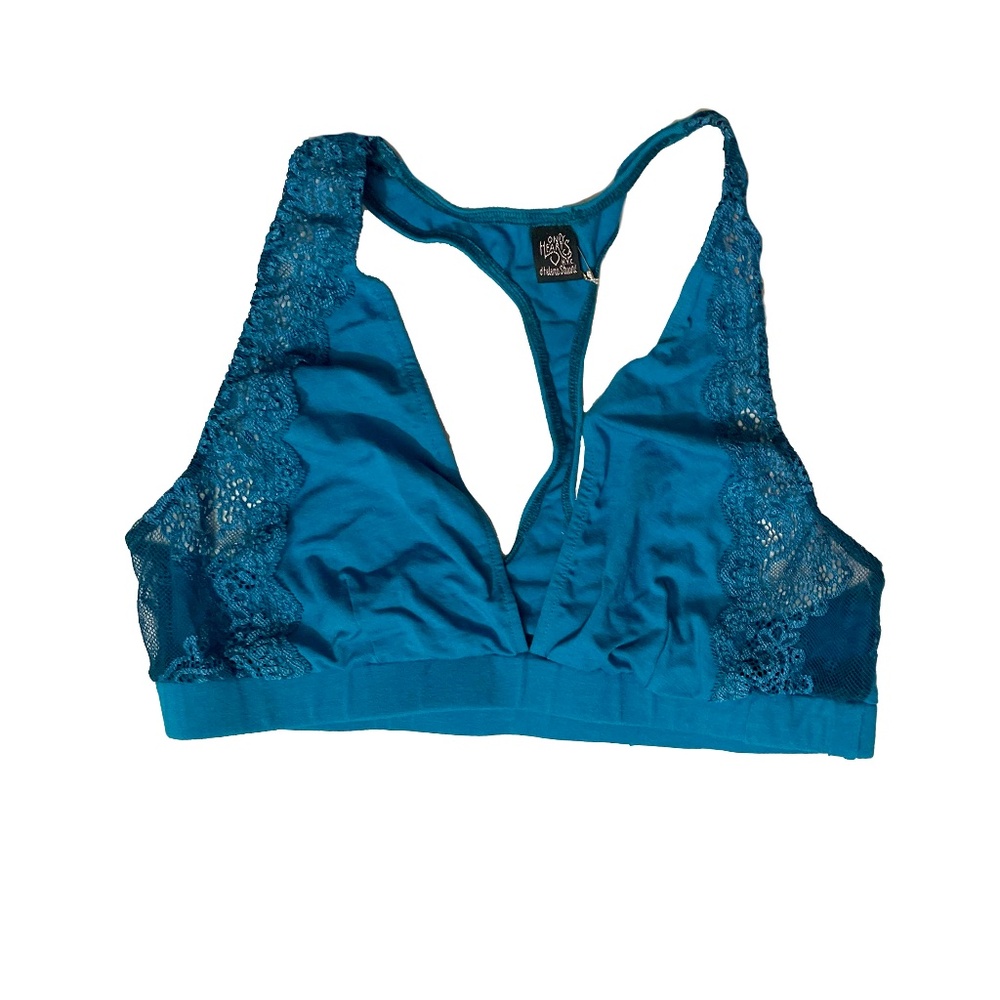 LOEHMANN'S (ONLY HEARTS): Blue Lacey Bralet